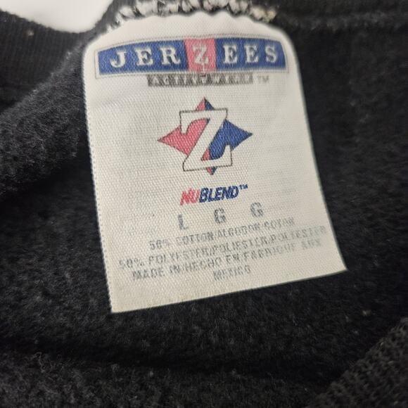 Vintage Christmas Holiday Sweatshirt Adult Large Snowman Winter Black Crewneck - Picture 4 of 6